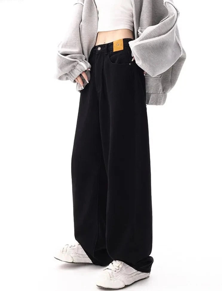 High Waist Wide Leg Denim Loose Pants - INTOHYPEZONE