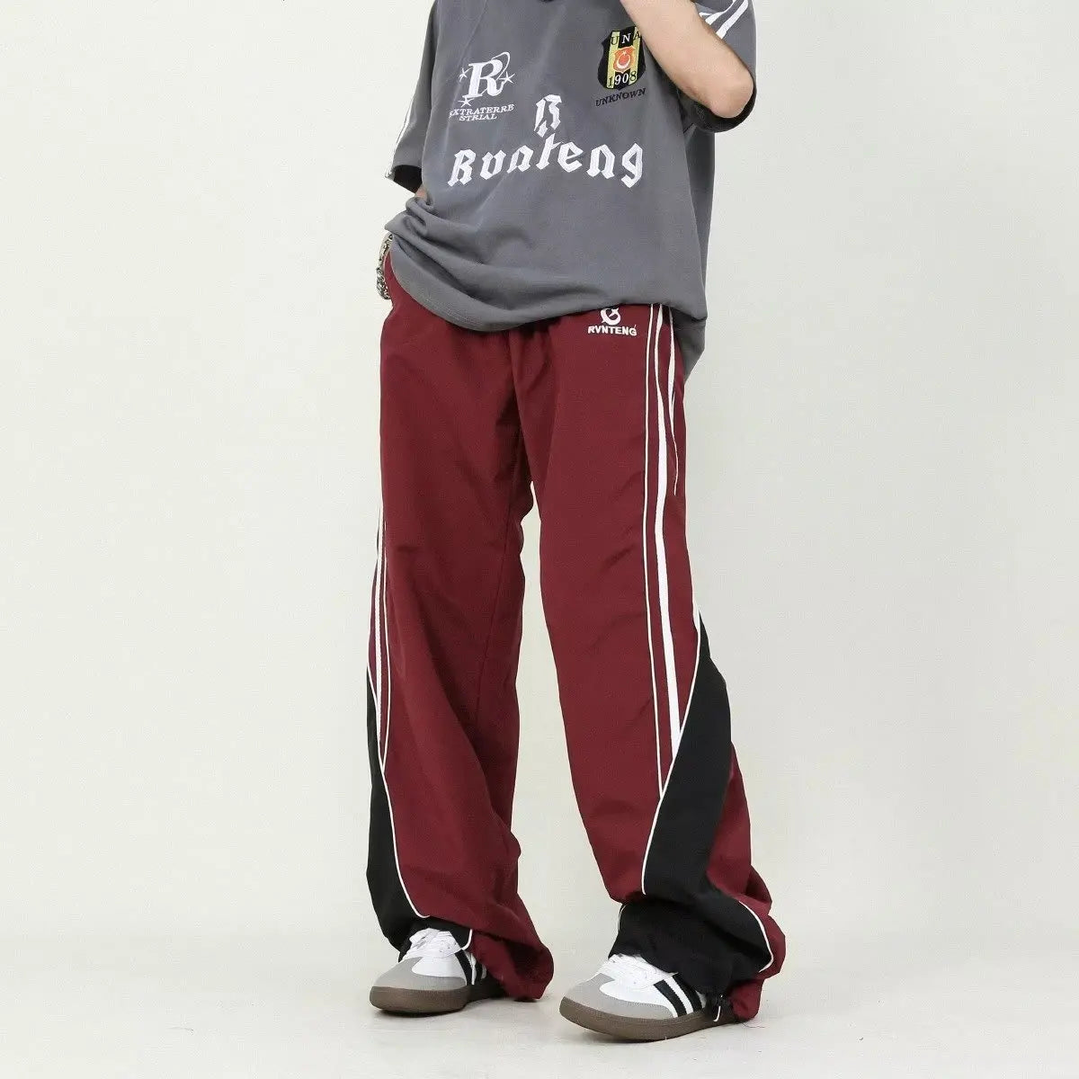 Side Panel Striped Track Pants - INTOHYPEZONE