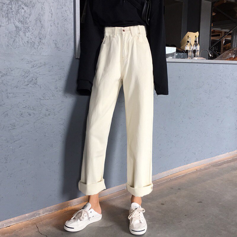 Wide Cowboy Pants for Women - High Waisted Jeans