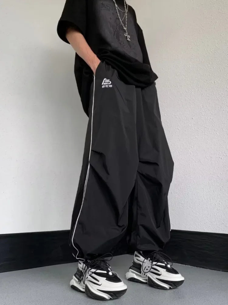 Black Wide Leg Tracksuit - INTOHYPEZONE