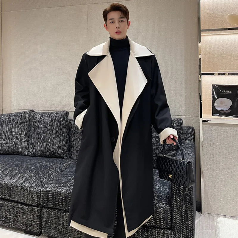 Collared Mock Midi Single Breasted Coat - INTOHYPEZONE
