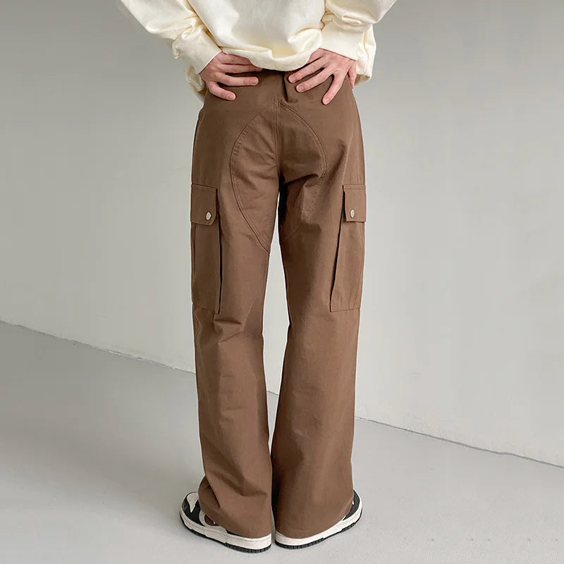 Plain Loose Fit Cargo Pants - INTOHYPEZONE
