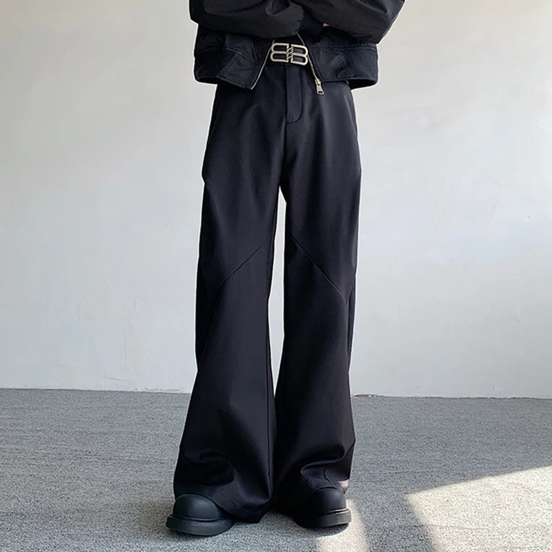 Split Pleated Diamond Shaped TrouserS - INTOHYPEZONE