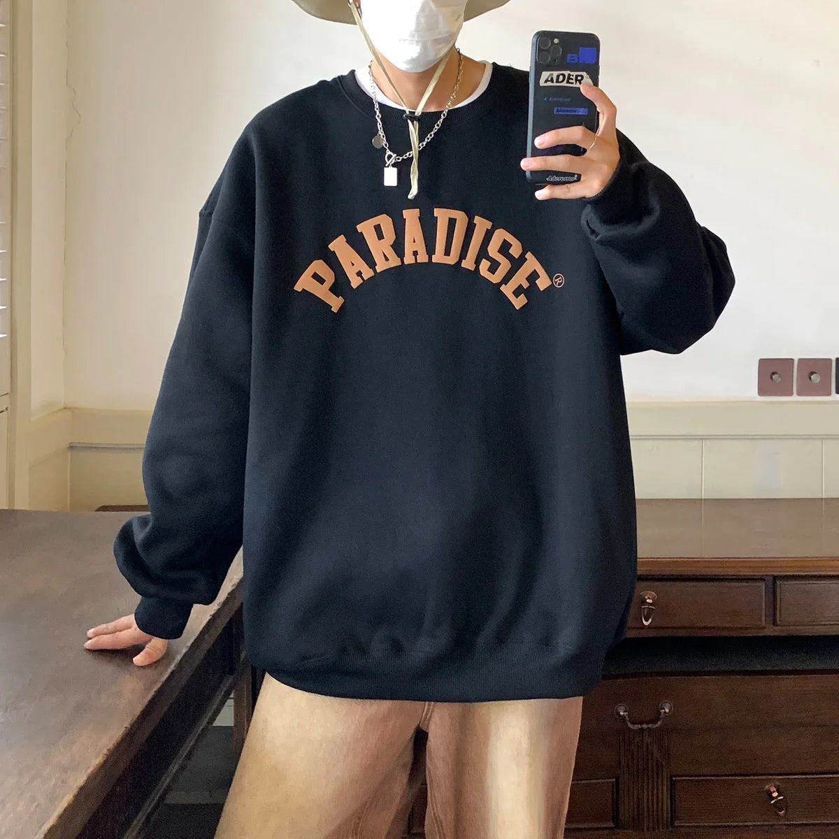 Letter Graphic Pullover Sweatshirt - INTOHYPEZONE