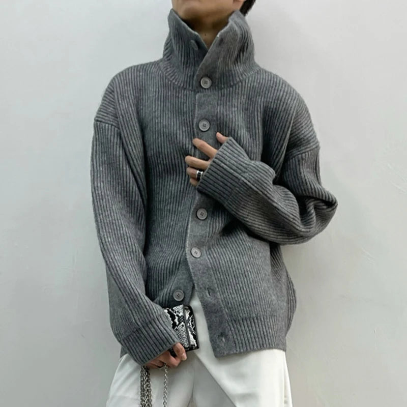 Turtleneck Lamb Wool Knitted Sweater - INTOHYPEZONE