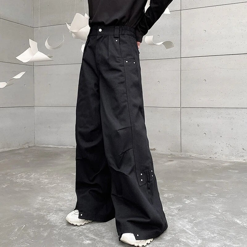 Pleated Loose Wide Leg Trousers - INTOHYPEZONE