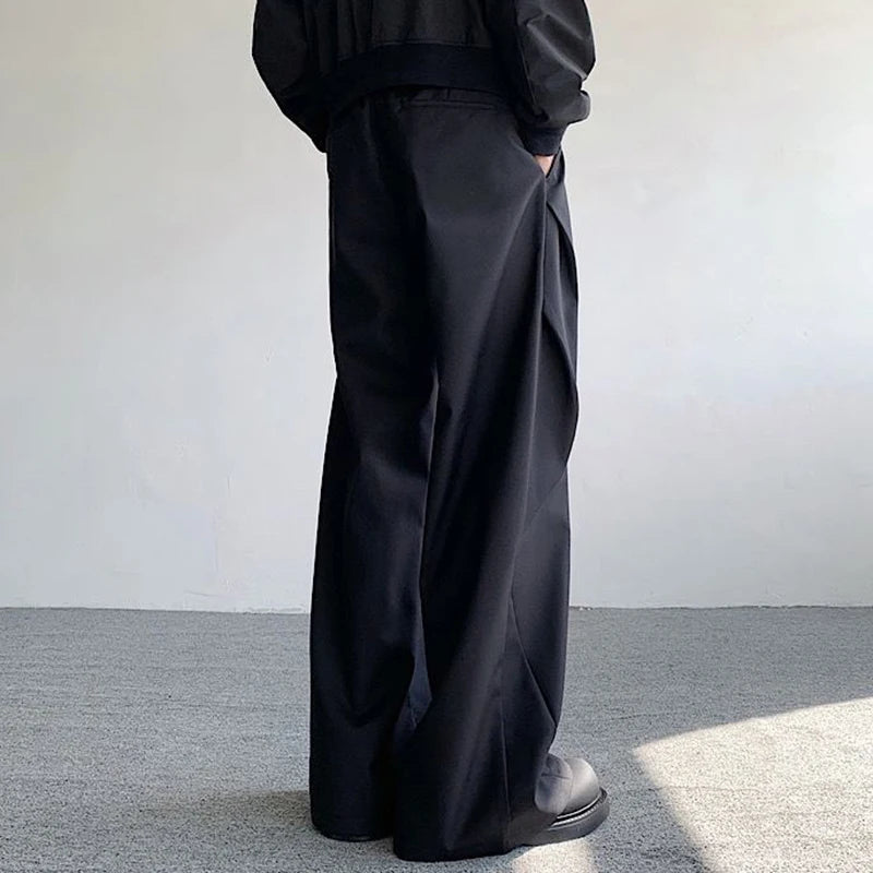 Split Pleated Diamond Shaped TrouserS - INTOHYPEZONE