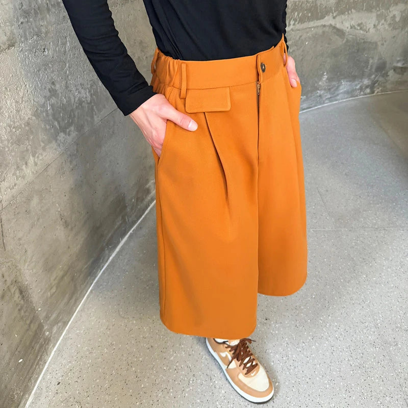 Woolen Wide Leg Short - INTOHYPEZONE