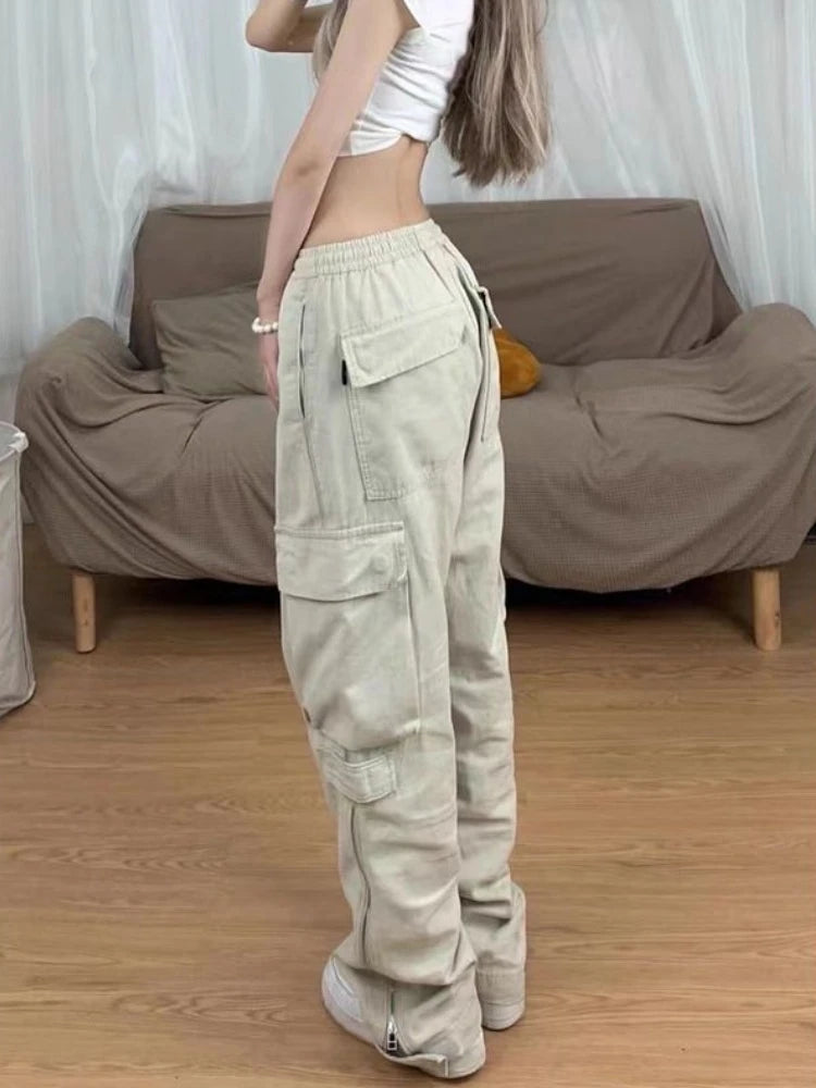 Big Pocket Straight Cargo Pants - INTOHYPEZONE