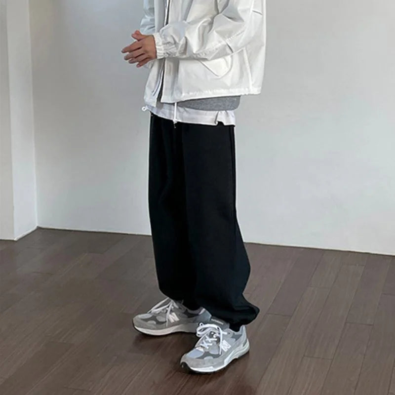 Solid Elastic Loose Pants - INTOHYPEZONE