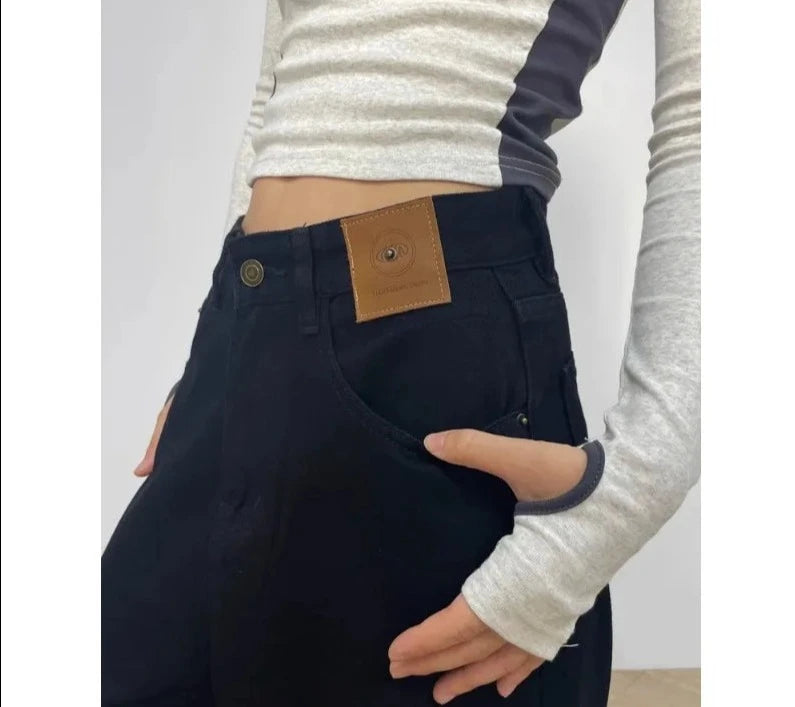 High Waist Oversized Jeans- INTOHYPEZONE