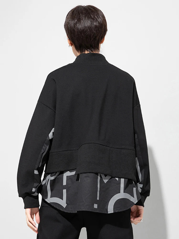 Big Size Irregular Spliced Top - INTOHYPEZONE