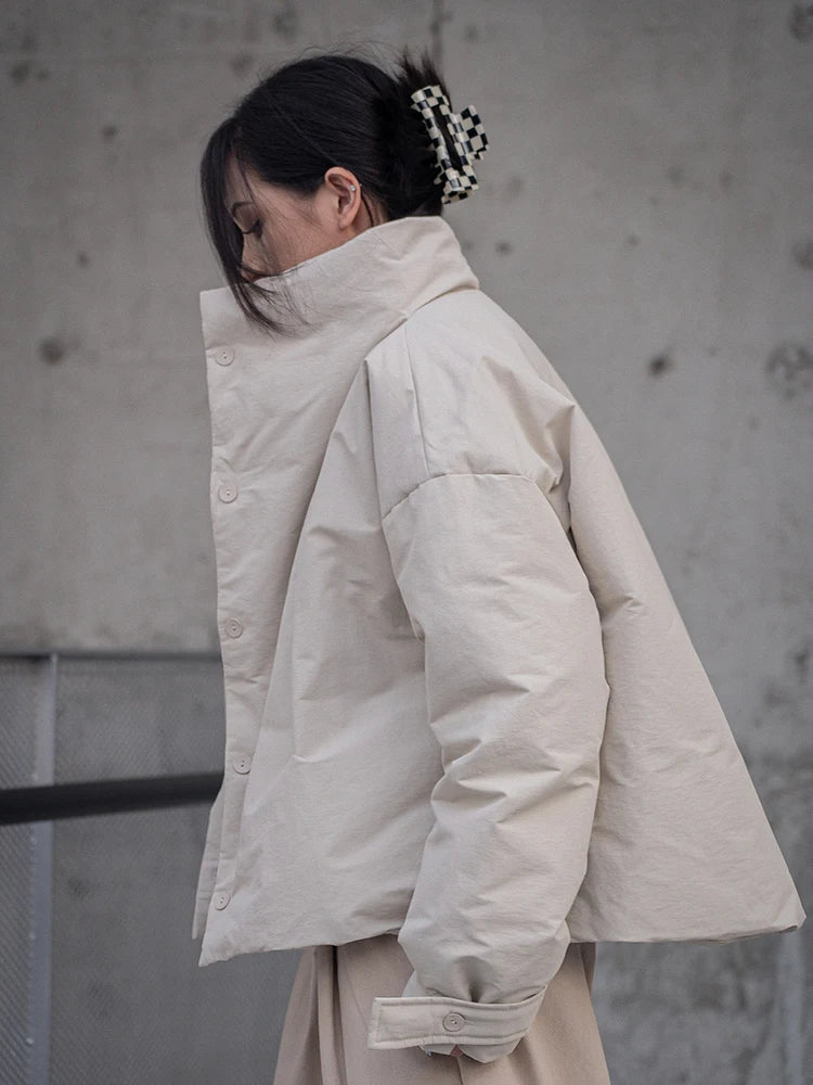 Cotton-Padded Long-sleeve Parka Jacket - INTOHYPEZONE