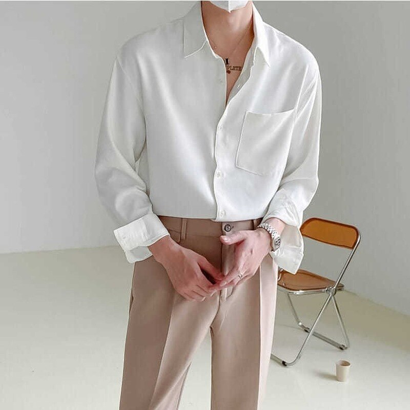 Button down Collar Shirt for Men