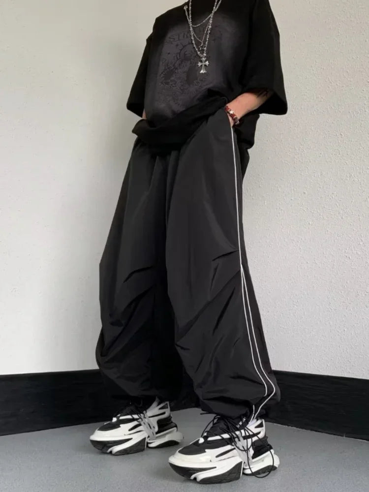 Black Wide Leg Tracksuit - INTOHYPEZONE