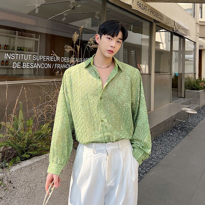 Turn-down Collar Broadcloth Men - IHZ Summer