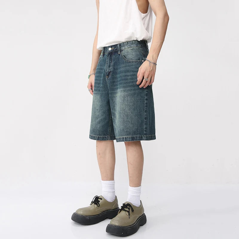 Retro Washed Knee Length Short - INTOHYPEZONE
