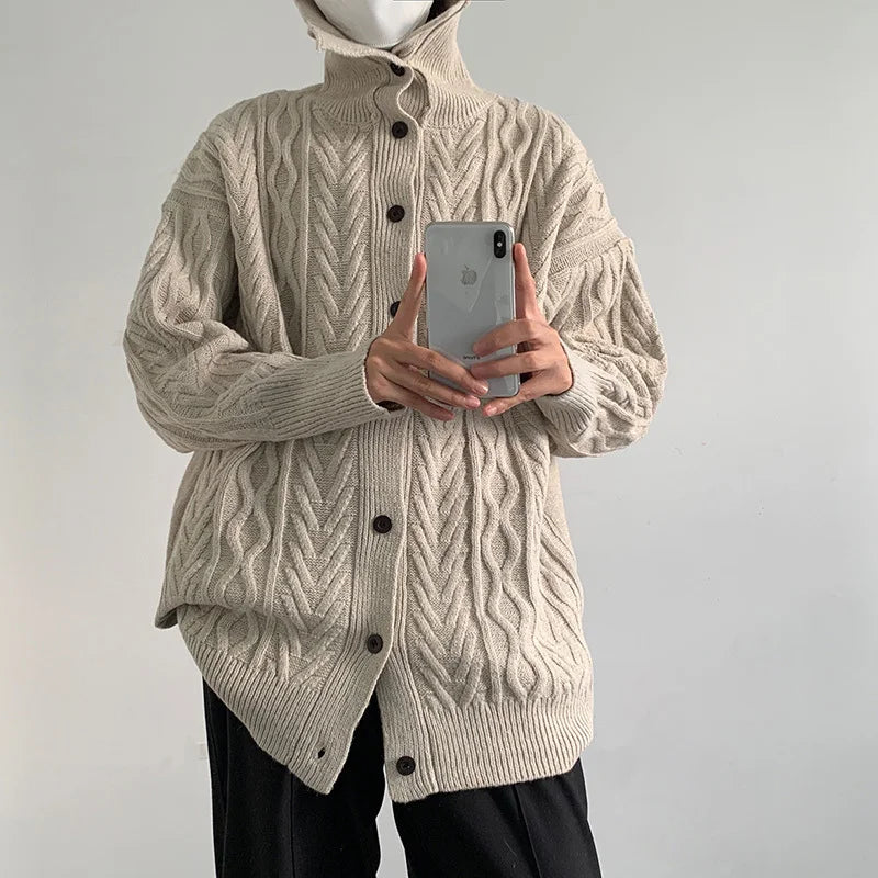 Thick Argyle Vintage Knit Sweater - INTOHYPEZONE