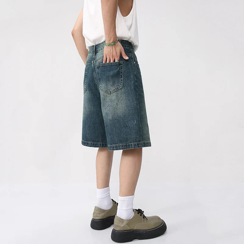 Retro Washed Knee Length Short - INTOHYPEZONE
