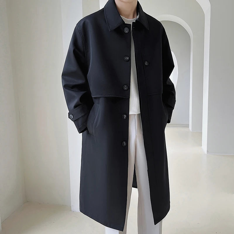Medium Length Loose Long Coat Highend- INTOHYPEZONE