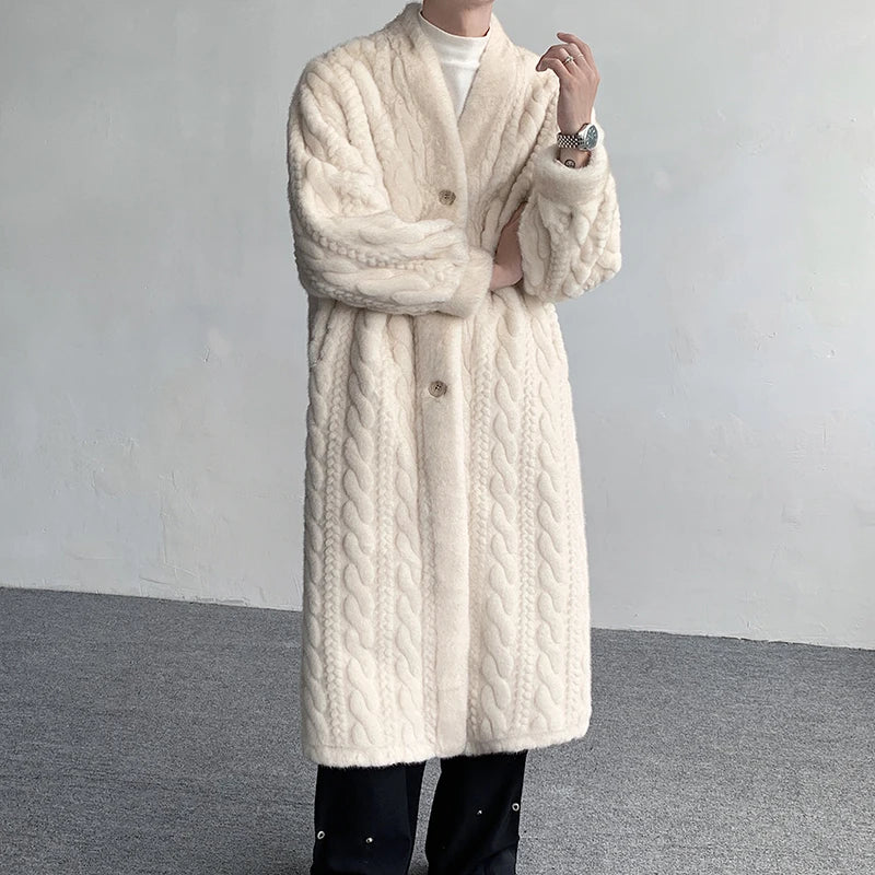 Mink Suede Long Fur Coat - INTOHYPEZONE