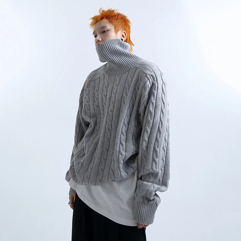 High Neck Shoulder Pad Pullovers - INTOHYPEZONE