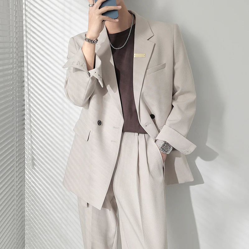 Solid Color Loose Blazer Coat - INTOHYPEZONE