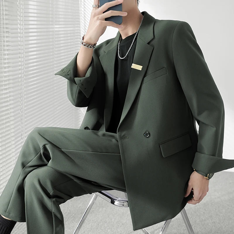 Solid Color Loose Blazer Coat - INTOHYPEZONE