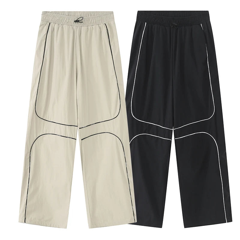 Hip Hop Patchwork Loose Pants - INTOHYPEZONE
