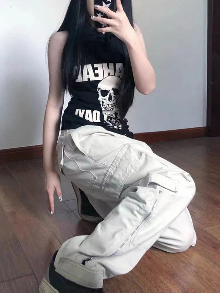 Big Pocket Straight Cargo Pants - INTOHYPEZONE