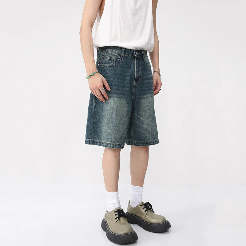Retro Washed Knee Length Short - INTOHYPEZONE
