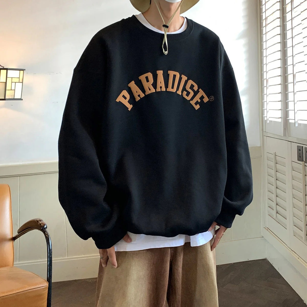 Letter Graphic Pullover Sweatshirt - INTOHYPEZONE