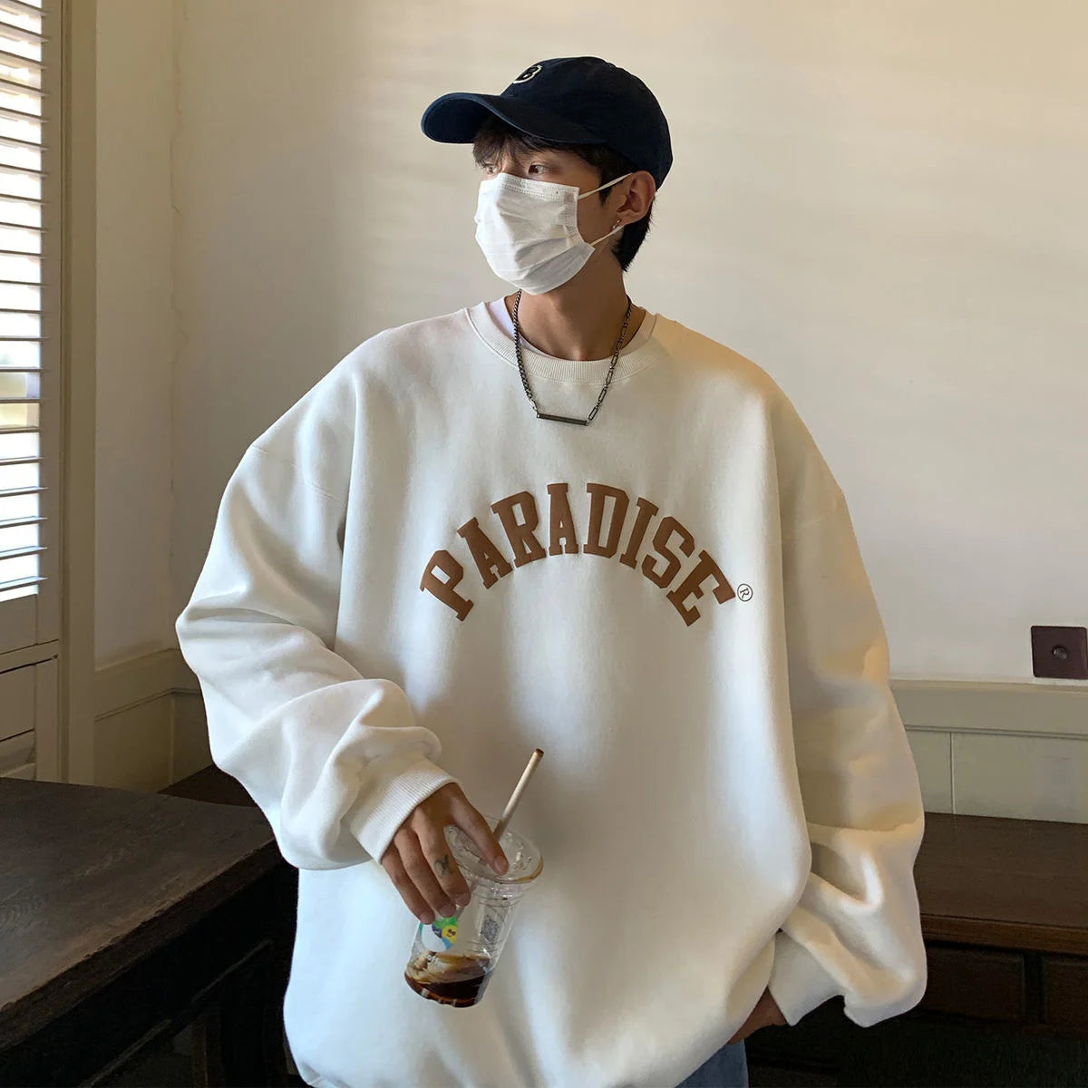 Letter Graphic Pullover Sweatshirt - INTOHYPEZONE