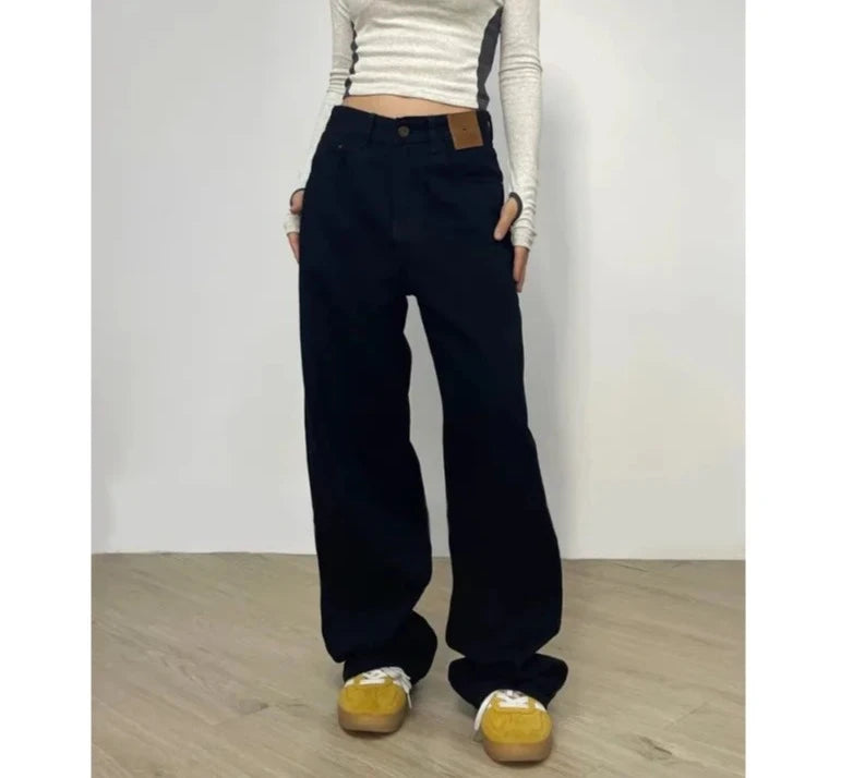 High Waist Oversized Jeans- INTOHYPEZONE