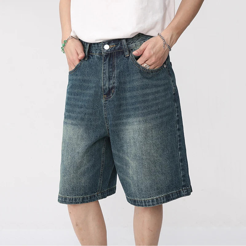 Retro Washed Knee Length Short - INTOHYPEZONE