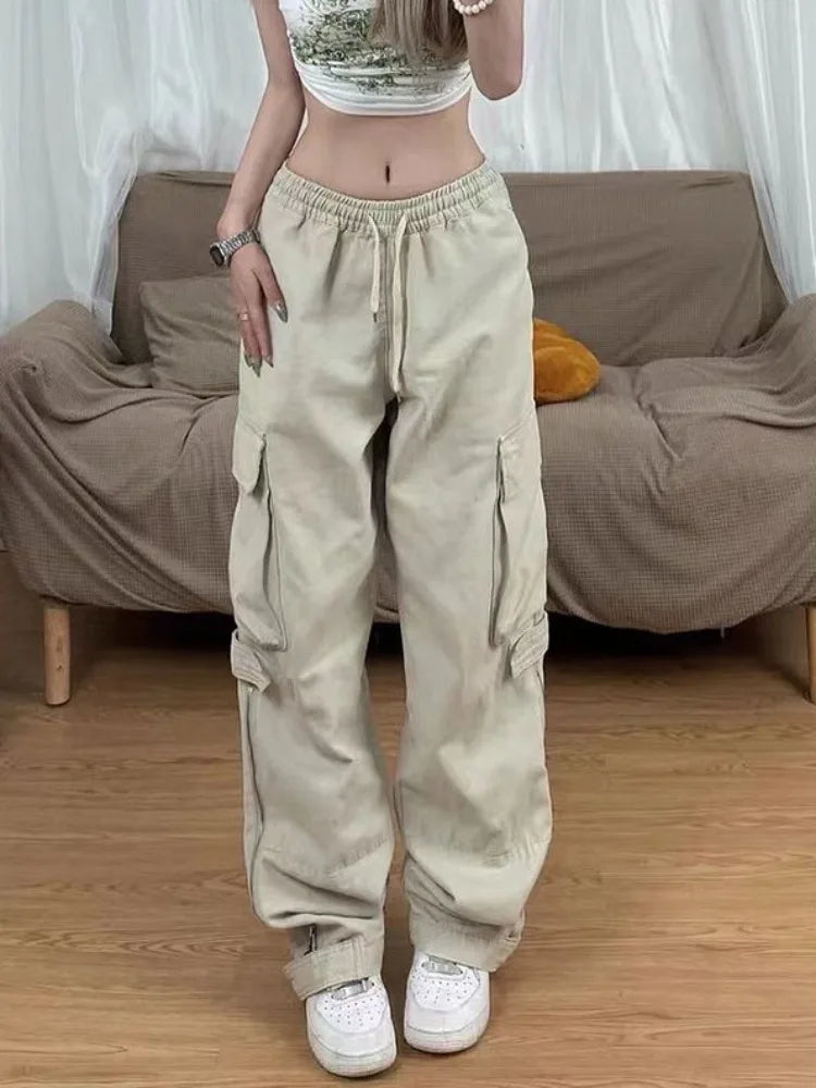 Big Pocket Straight Cargo Pants - INTOHYPEZONE