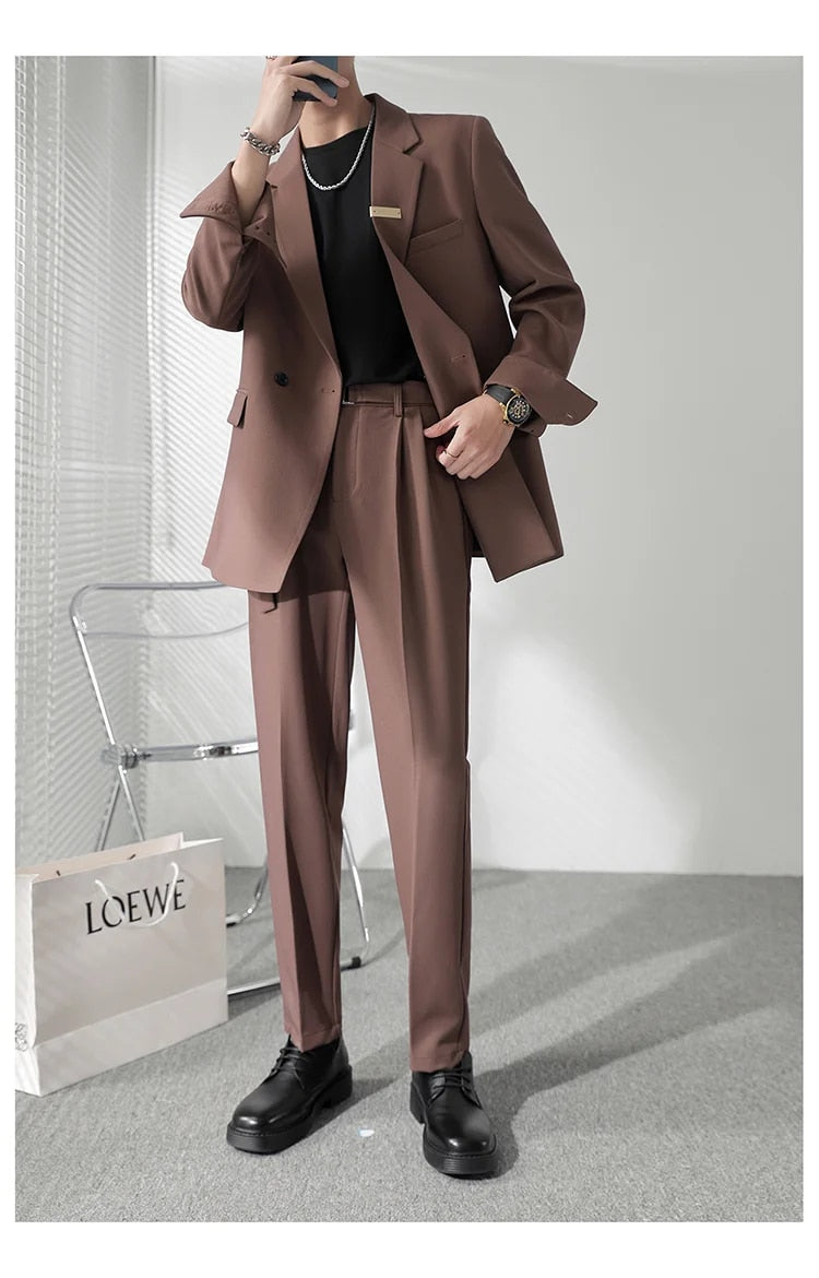 Solid Color Loose Blazer Coat - INTOHYPEZONE