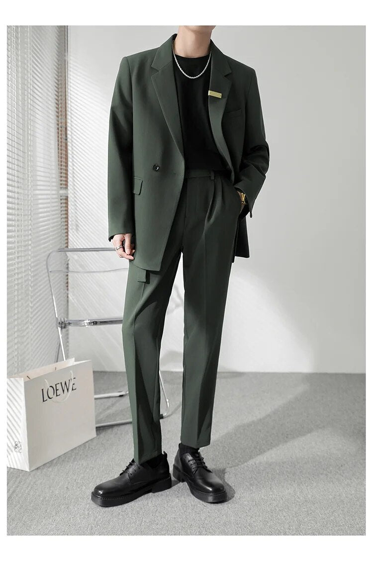 Solid Color Loose Blazer Coat - INTOHYPEZONE