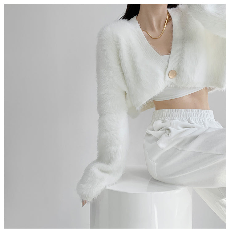 Tassel Knitted Long Sleeve Cardigan Sweater - INTOHYPEZONE