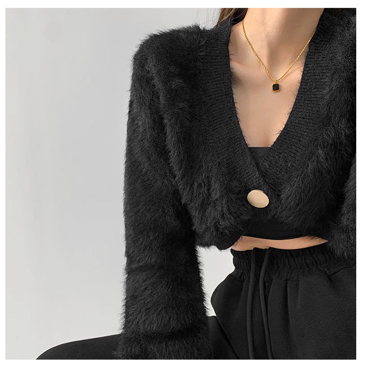 Tassel Knitted Long Sleeve Cardigan Sweater - INTOHYPEZONE