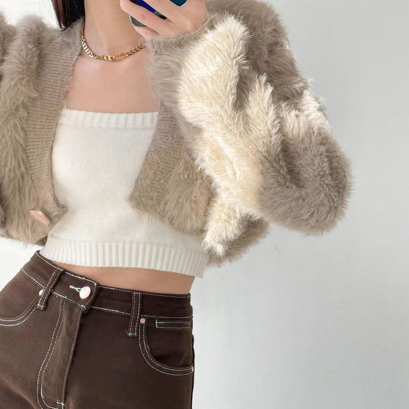 Tassel Knitted Long Sleeve Cardigan Sweater - INTOHYPEZONE