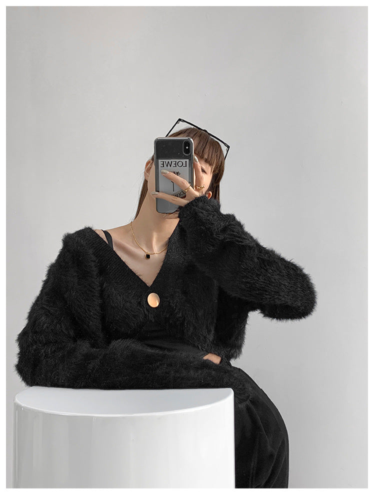 Tassel Knitted Long Sleeve Cardigan Sweater - INTOHYPEZONE
