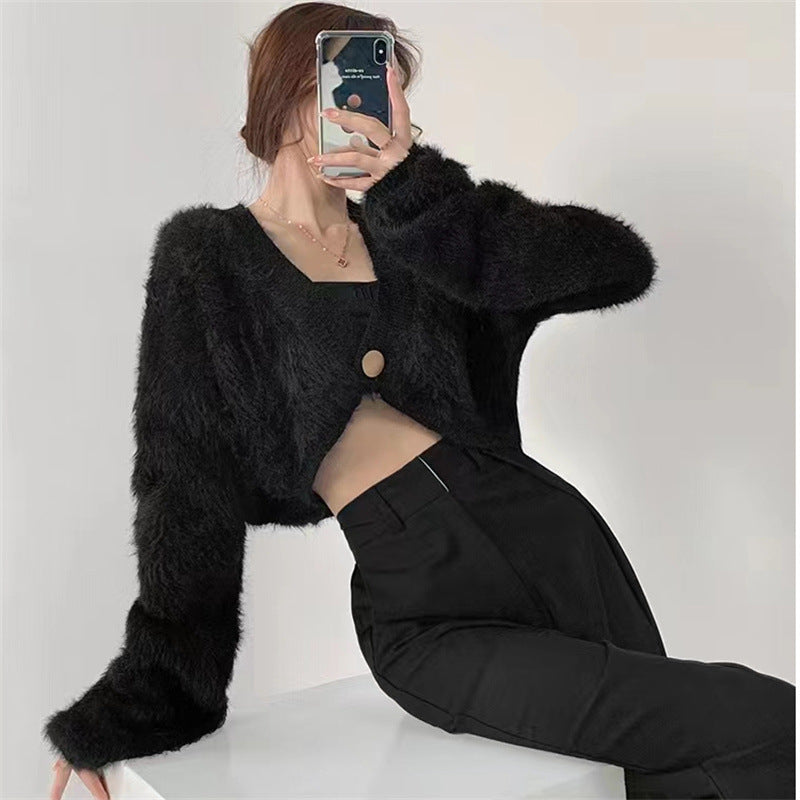 Tassel Knitted Long Sleeve Cardigan Sweater - INTOHYPEZONE