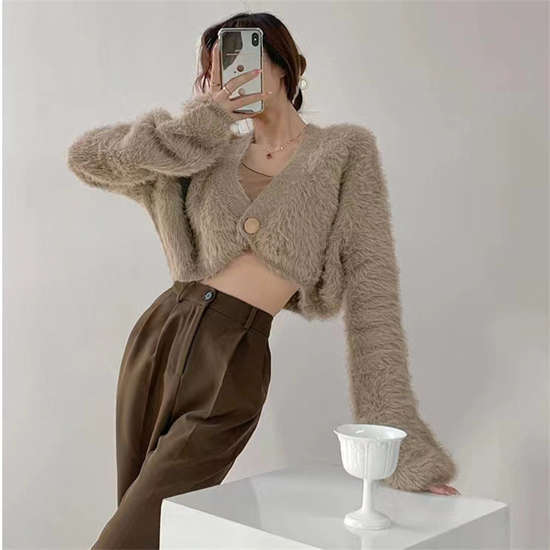Tassel Knitted Long Sleeve Cardigan Sweater - INTOHYPEZONE