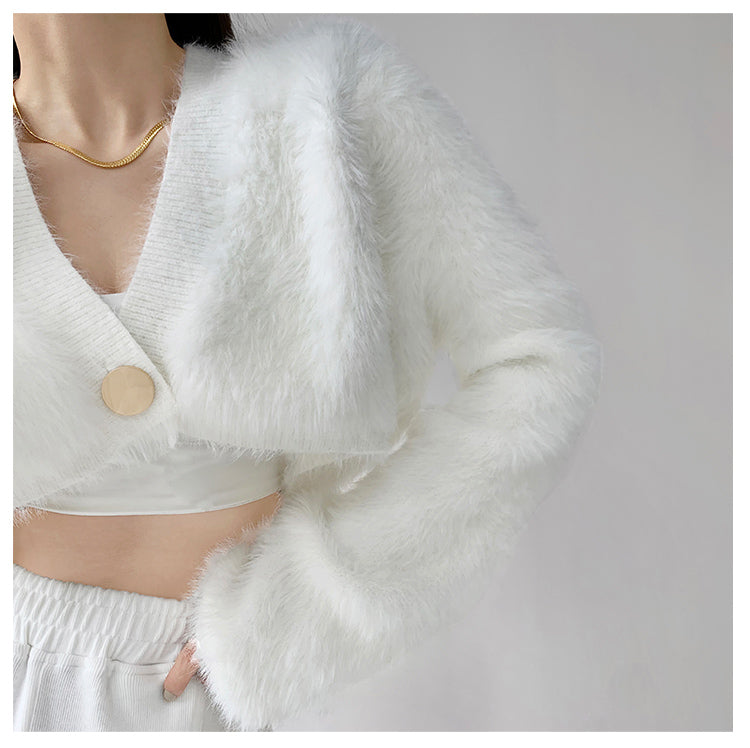 Tassel Knitted Long Sleeve Cardigan Sweater - INTOHYPEZONE
