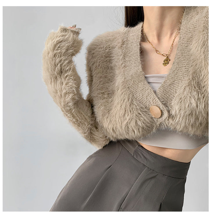 Tassel Knitted Long Sleeve Cardigan Sweater - INTOHYPEZONE
