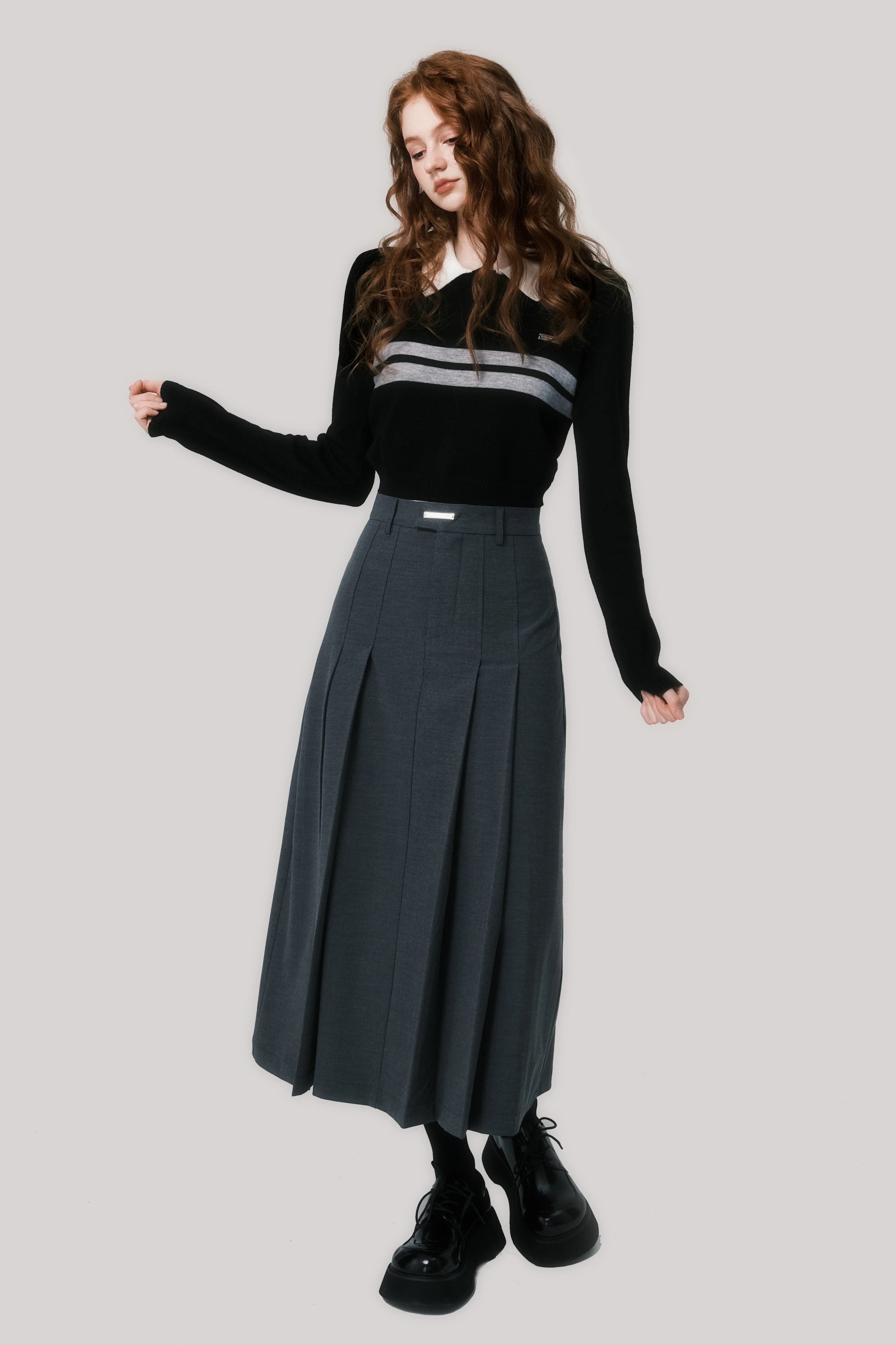 Vintage Knitted Slim Fit Sweater Top - INTOHYPEZONE