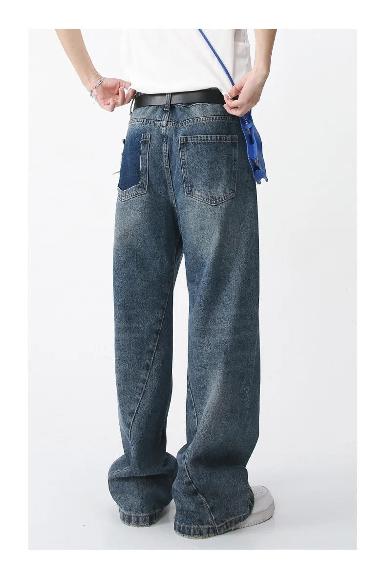 Casual Straight Leg Jeans - INTOHYPEZONE