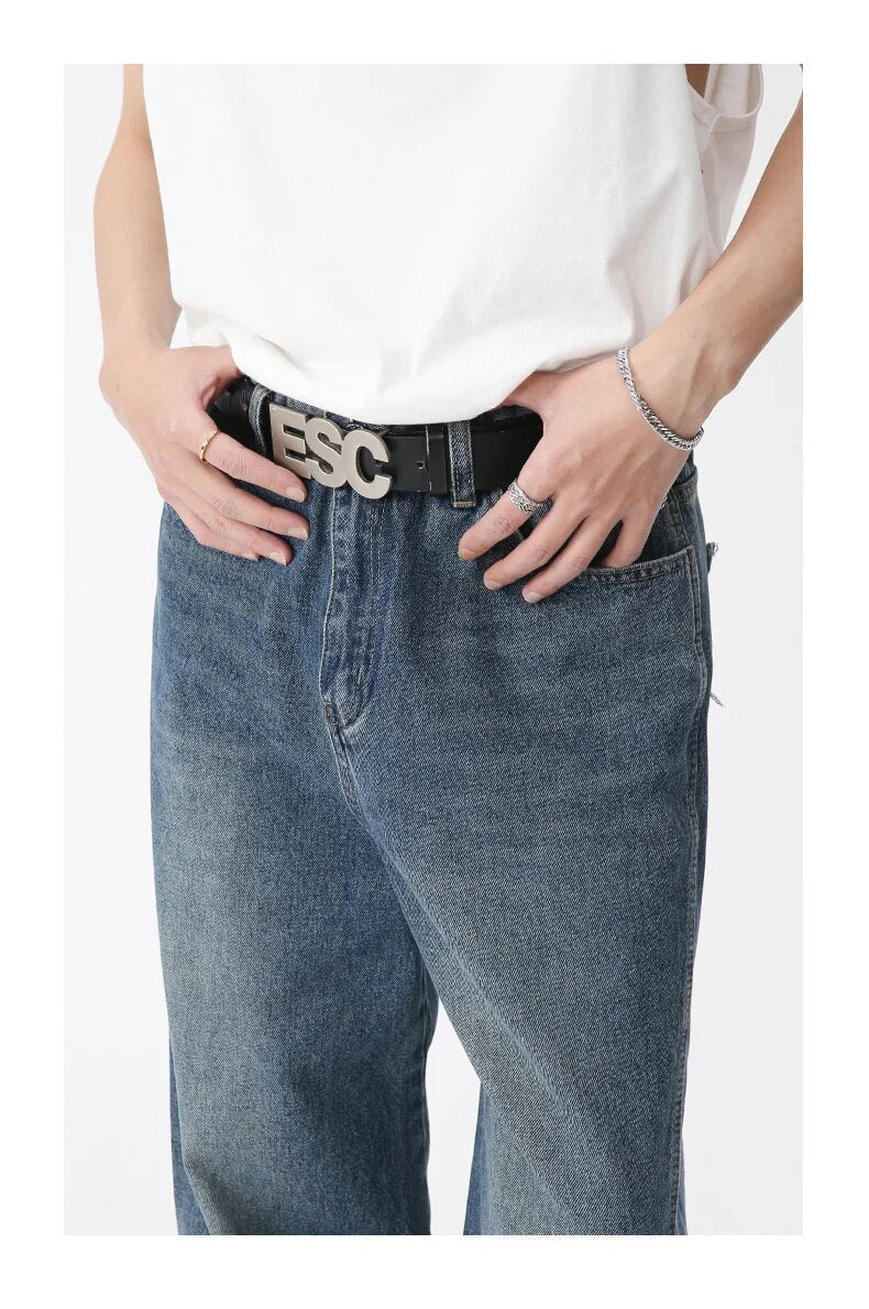 Casual Straight Leg Jeans - INTOHYPEZONE