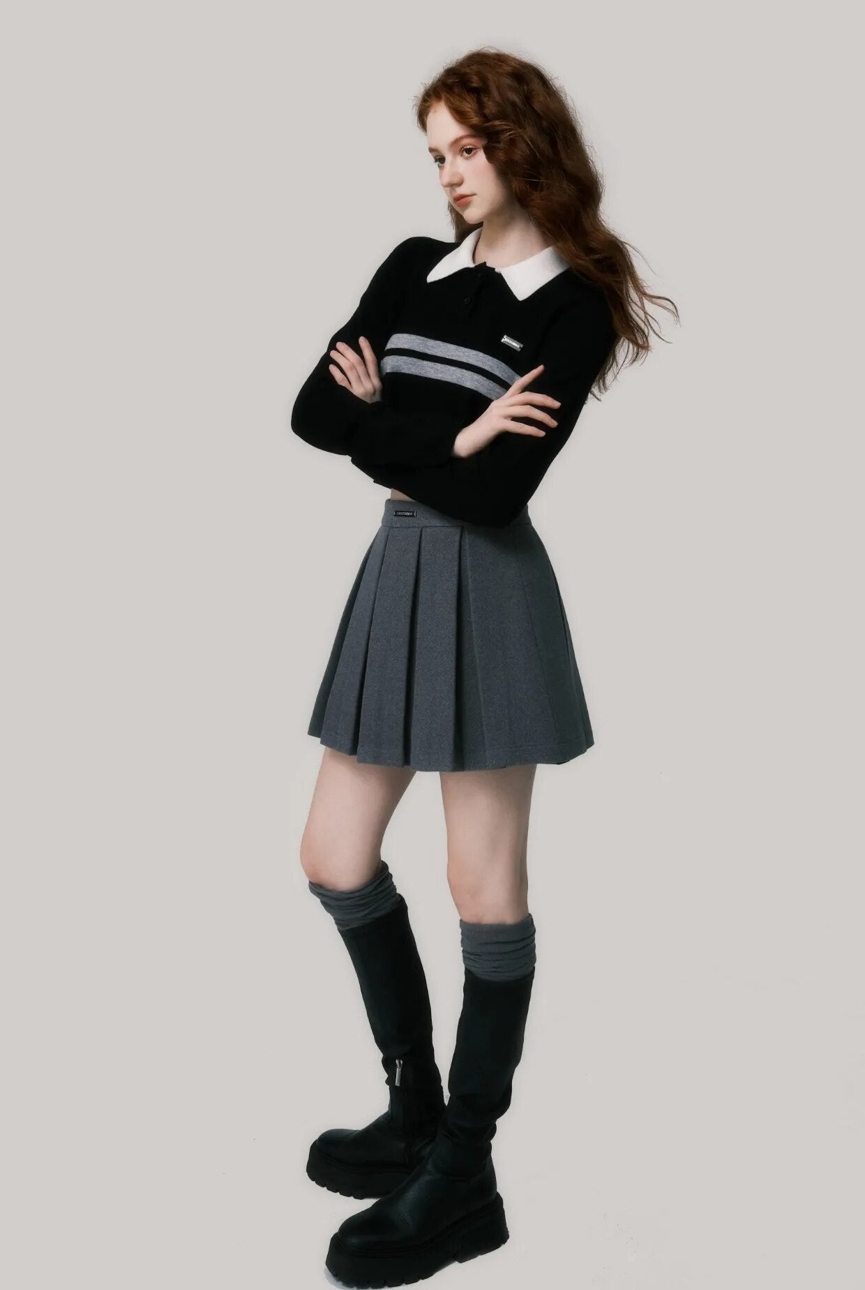 Vintage Knitted Slim Fit Sweater Top - INTOHYPEZONE